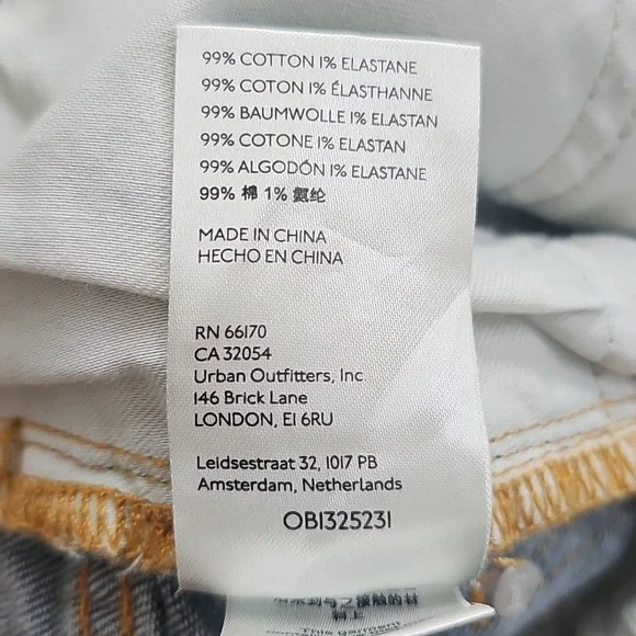 Anthropologie Pilcro The Vintage Straight Distressed Denim High Rise Jeans Sz 25 - Picture 11 of 16